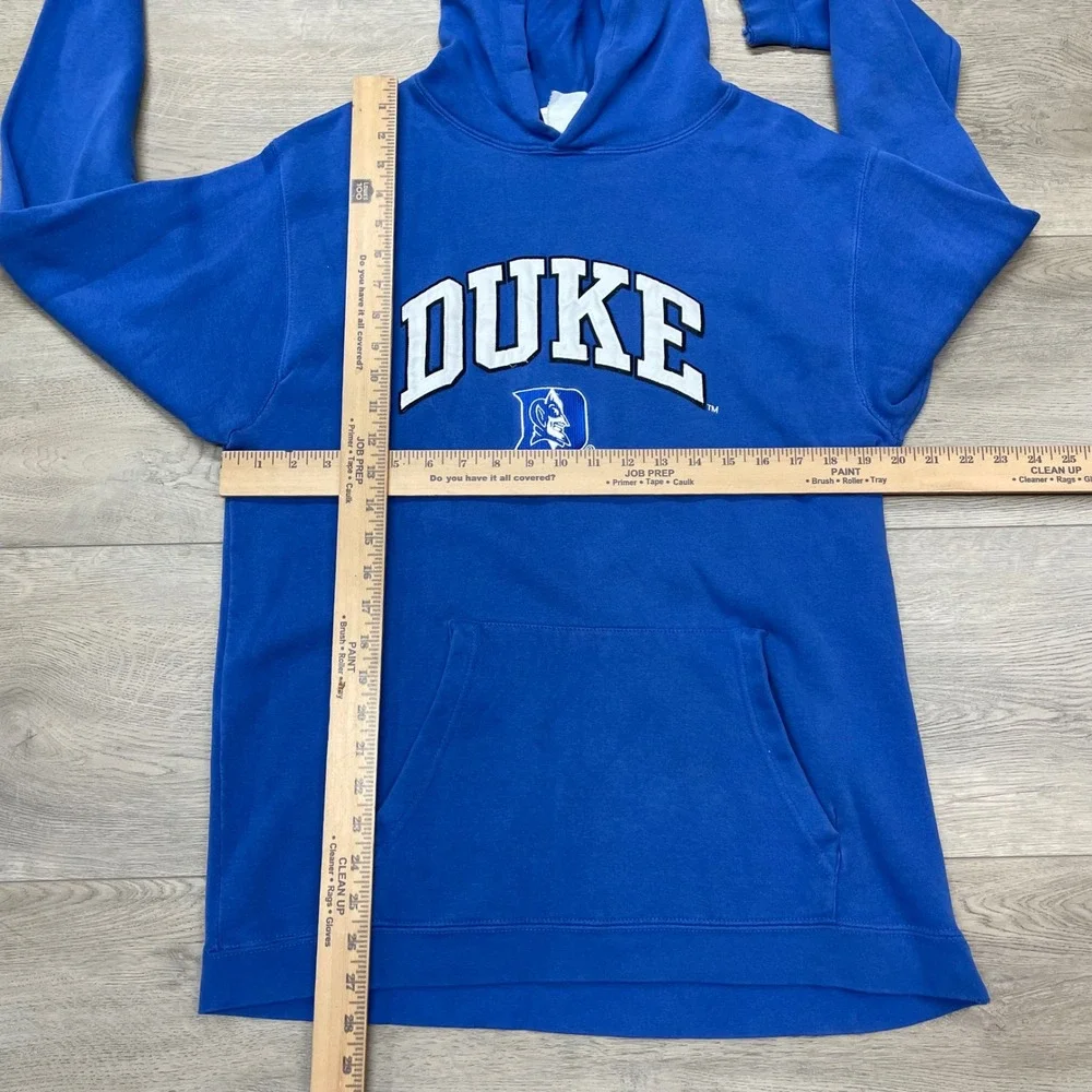 Adidas Duke Mens L Blue NCAA Blue Devils Embroidered Pullover Sweatshirt FAIR